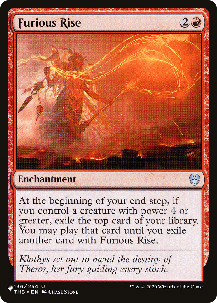 Furious Rise [The List] | Fandemonia Ltd