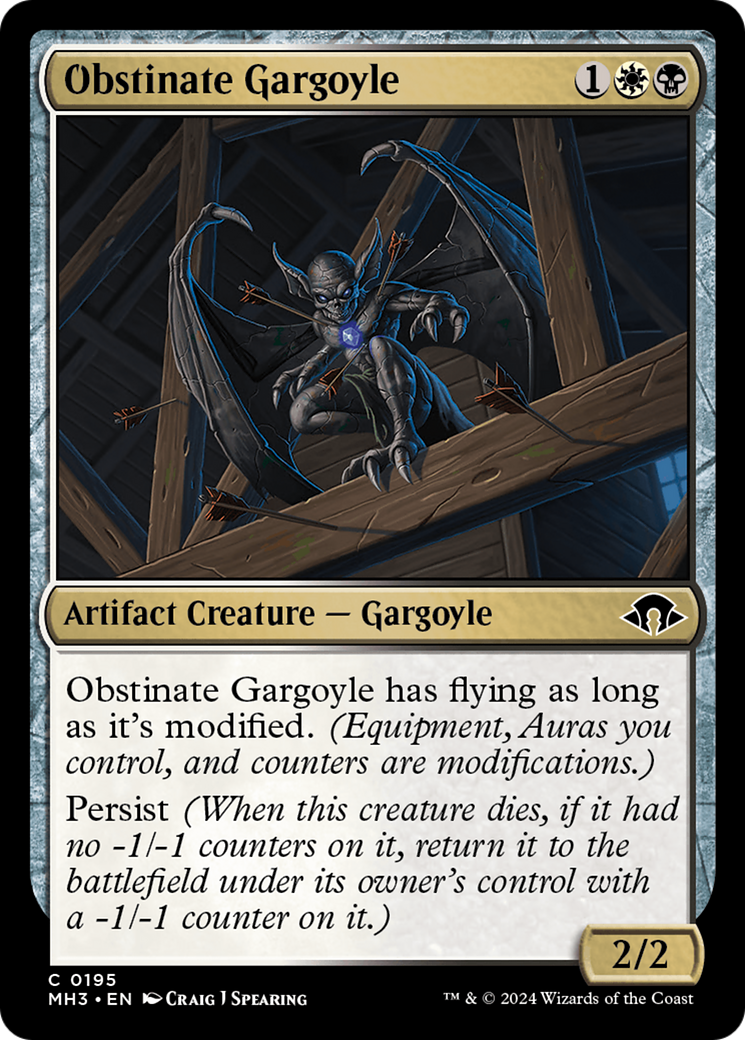 Obstinate Gargoyle [Modern Horizons 3] | Fandemonia Ltd