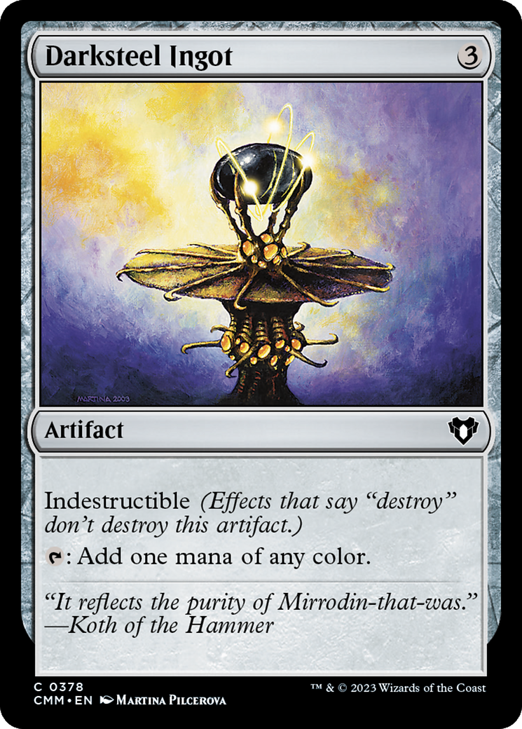 Darksteel Ingot [Commander Masters] | Fandemonia Ltd
