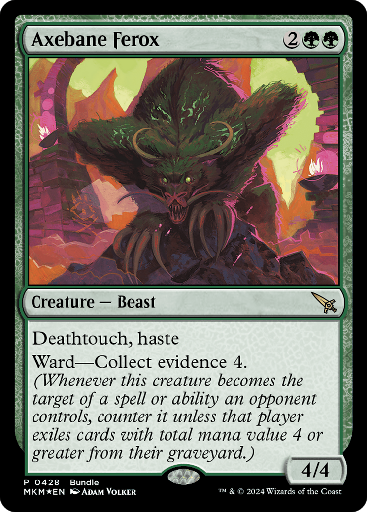 Axebane Ferox [Murders at Karlov Manor Promos] | Fandemonia Ltd