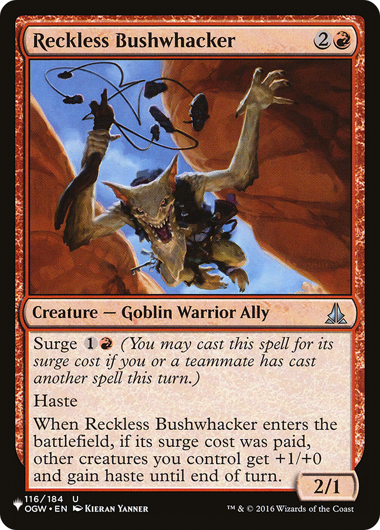 Reckless Bushwhacker [The List] | Fandemonia Ltd