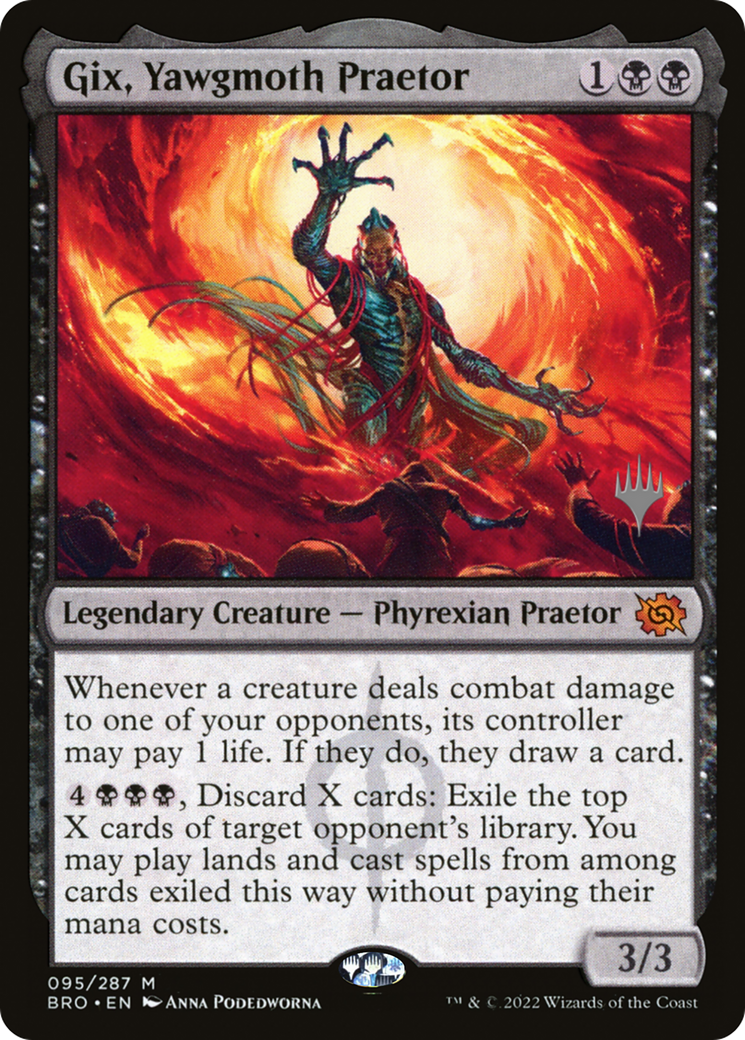 Gix, Yawgmoth Praetor (Promo Pack) [The Brothers' War Promos] | Fandemonia Ltd