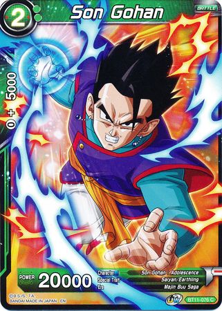 Son Gohan (Green) (BT11-076) [Vermilion Bloodline 2nd Edition] | Fandemonia Ltd