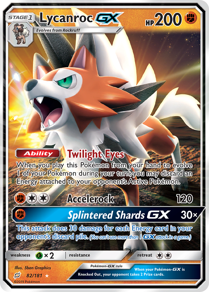 Lycanroc GX (82/181) [Sun & Moon: Team Up] | Fandemonia Ltd