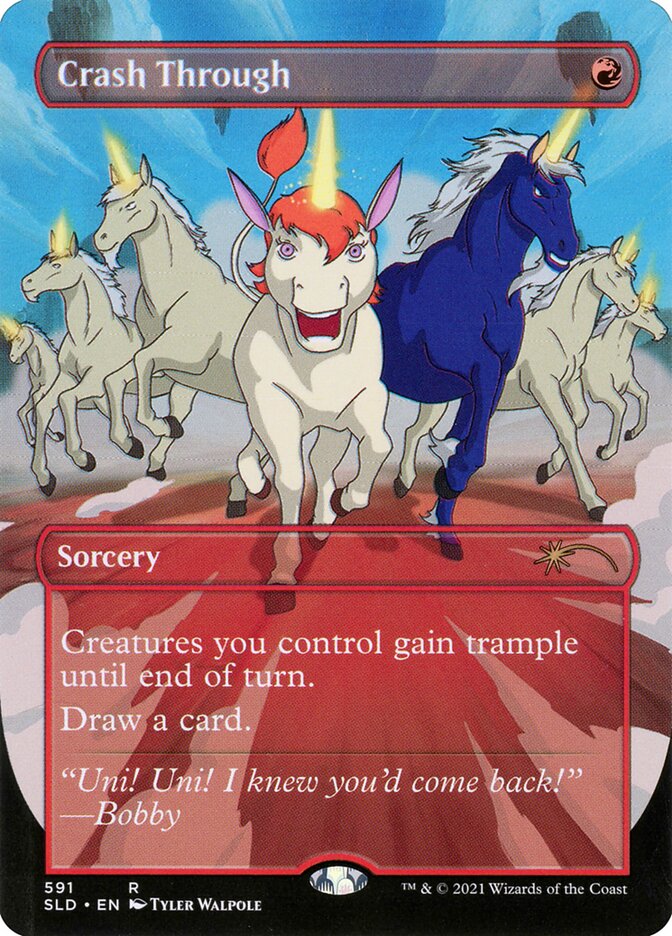 Crash Through (Borderless) [Secret Lair Drop Promos] | Fandemonia Ltd