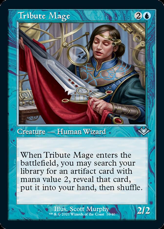 Tribute Mage (Retro Foil Etched) [Modern Horizons] | Fandemonia Ltd