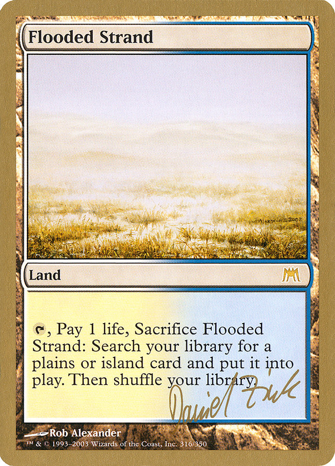 Flooded Strand (Daniel Zink) [World Championship Decks 2003] | Fandemonia Ltd