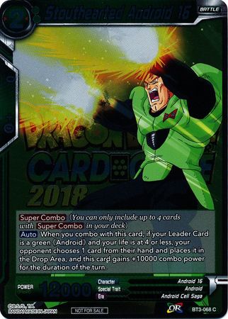 Stouthearted Android 16 (Metallic Foil) (Event Pack 2018) (BT3-068) [Promotion Cards] | Fandemonia Ltd