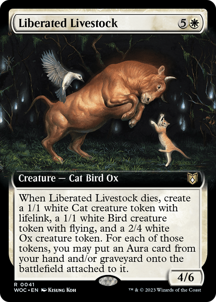 Liberated Livestock (Extended Art) [Wilds of Eldraine Commander] | Fandemonia Ltd