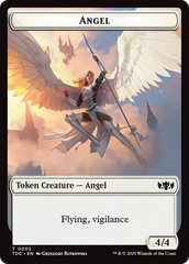 Angel // Spirit Double-Sided Token [Tarkir: Dragonstorm Commander Tokens] | Fandemonia Ltd