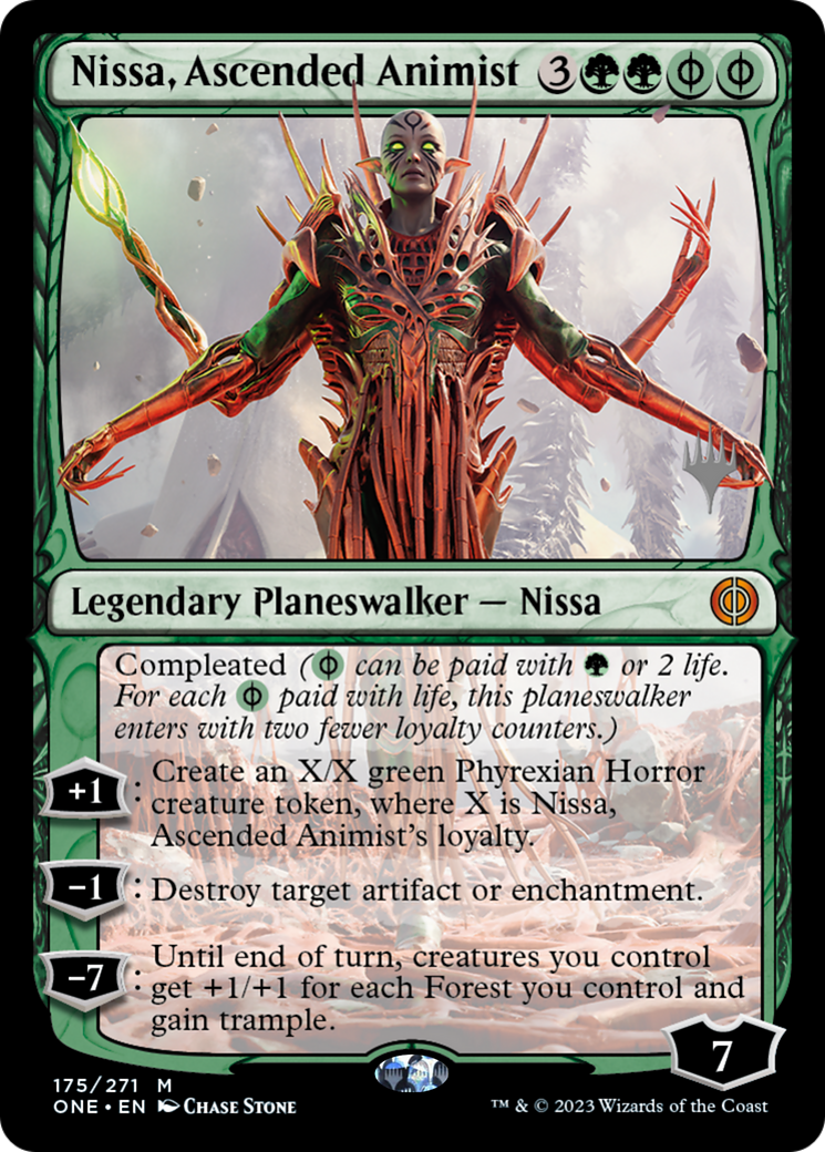 Nissa, Ascended Animist (Promo Pack) [Phyrexia: All Will Be One Promos] | Fandemonia Ltd