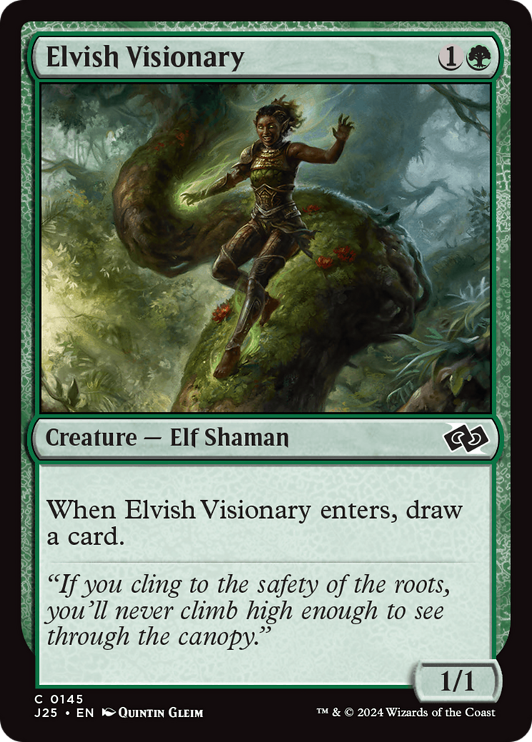 Elvish Visionary [Foundations Jumpstart] | Fandemonia Ltd