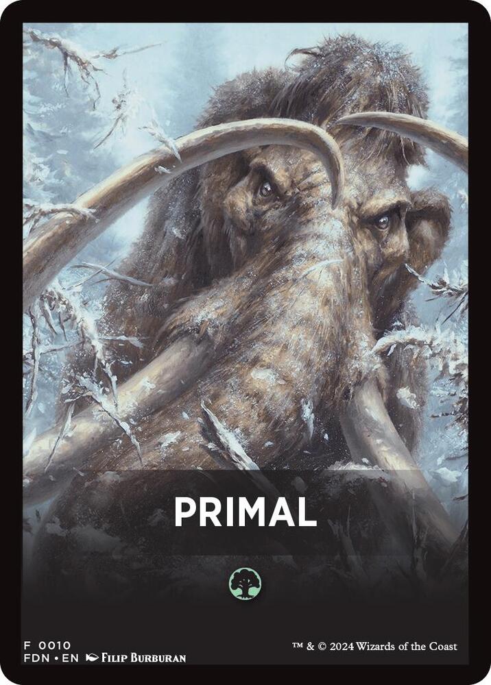 Primal Theme Card [Foundations Tokens] | Fandemonia Ltd
