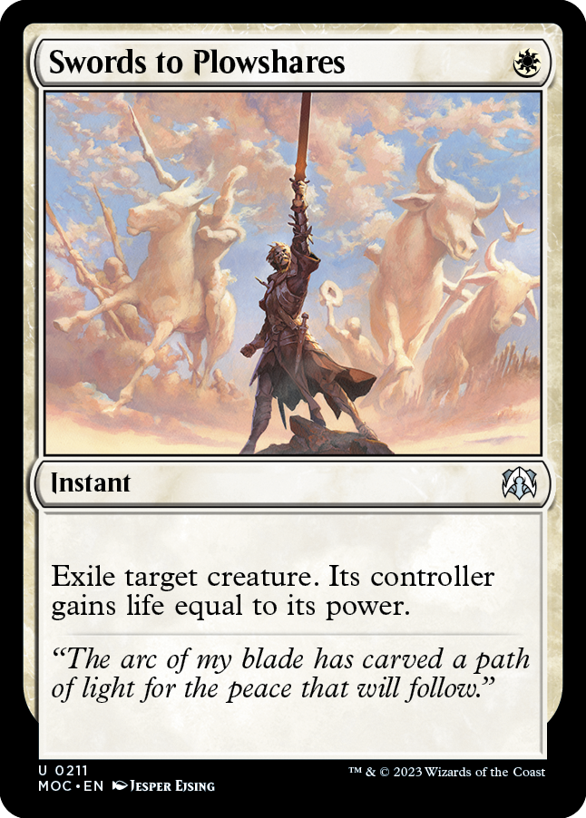 Swords to Plowshares [March of the Machine Commander] | Fandemonia Ltd