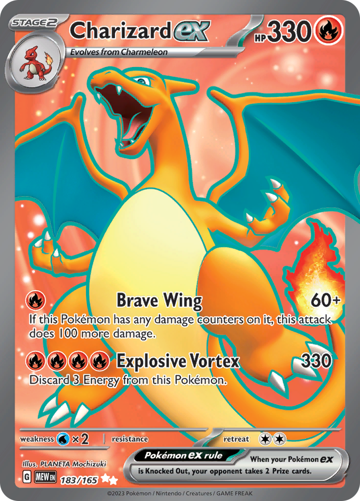 Charizard ex (183/165) [Scarlet & Violet 151] | Fandemonia Ltd