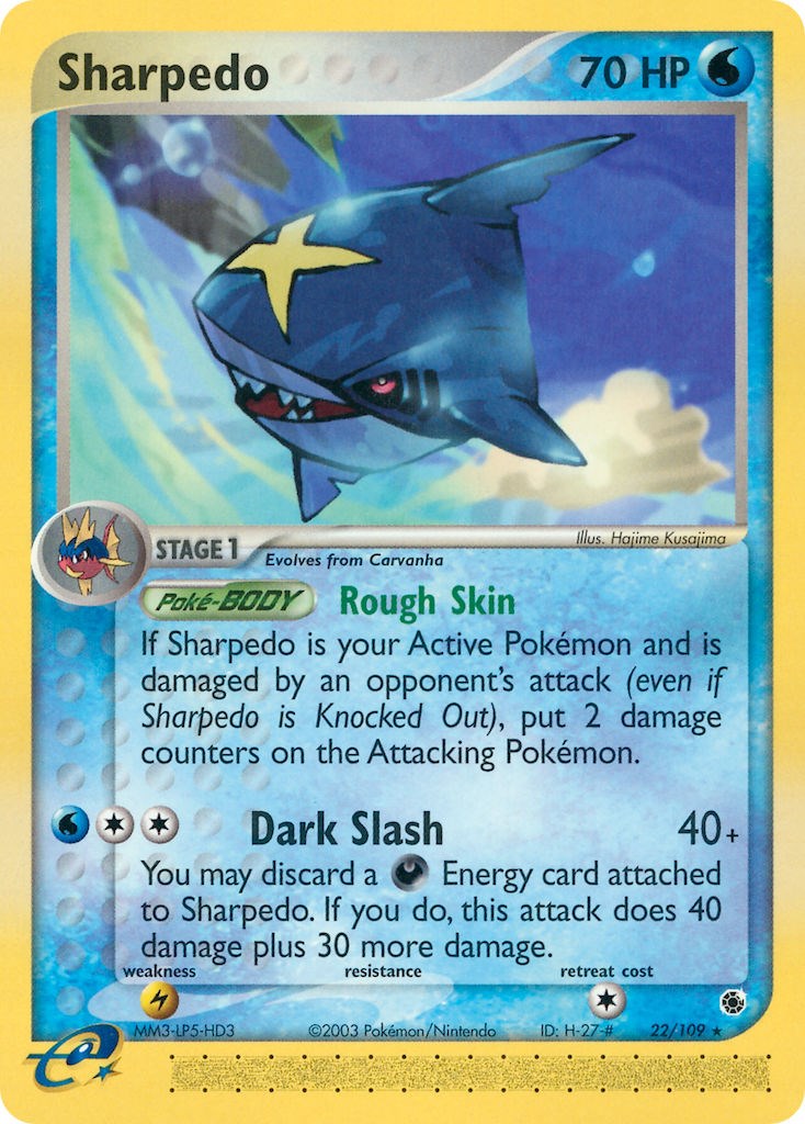 Sharpedo (22/109) [EX: Ruby & Sapphire] | Fandemonia Ltd