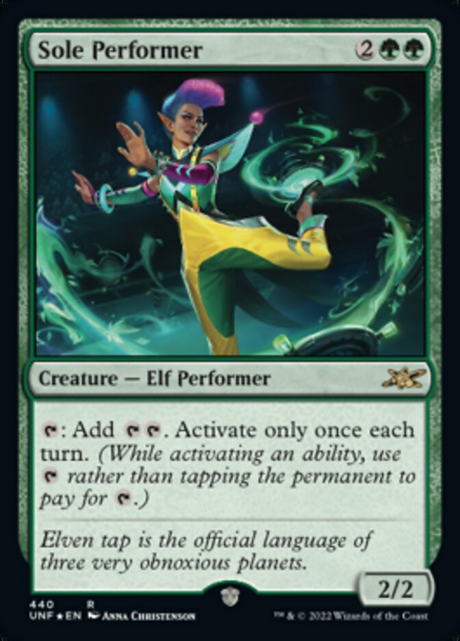 Sole Performer (Galaxy Foil) [Unfinity] | Fandemonia Ltd