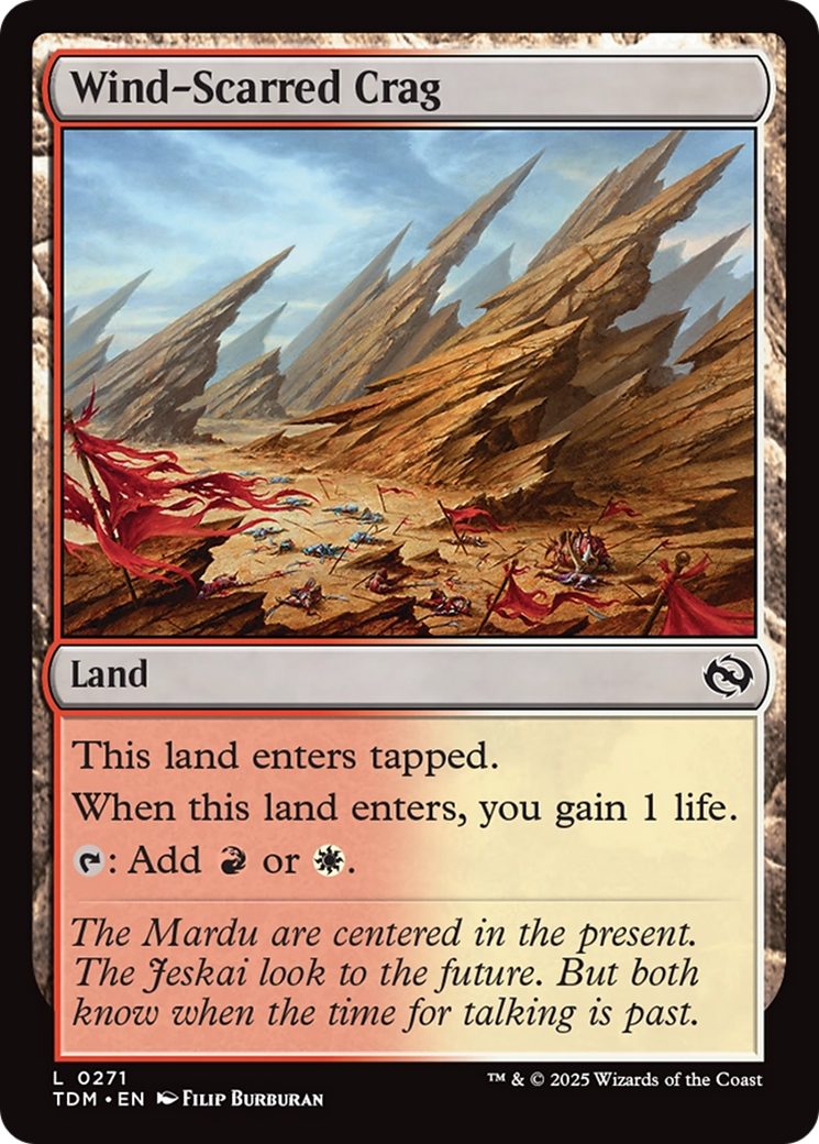 Wind-Scarred Crag [Tarkir: Dragonstorm] | Fandemonia Ltd