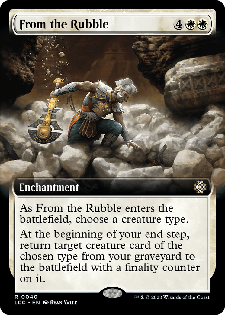 From the Rubble (Extended Art) [The Lost Caverns of Ixalan Commander] | Fandemonia Ltd