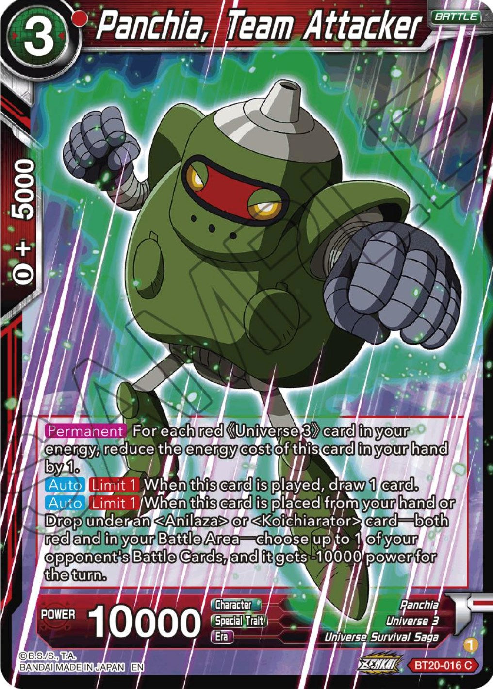 Panchia, Team Attacker (BT20-016) [Power Absorbed] | Fandemonia Ltd