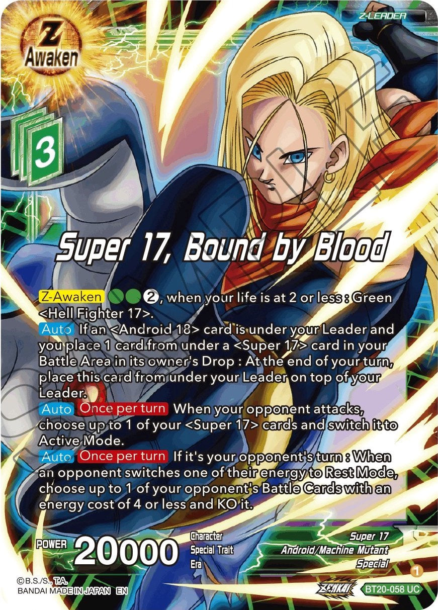 Super 17, Bound by Blood (BT20-058) [Power Absorbed] | Fandemonia Ltd