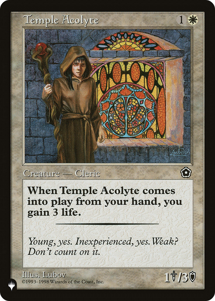 Temple Acolyte [The List] | Fandemonia Ltd