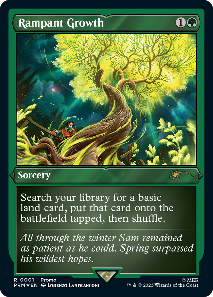 Rampant Growth (Foil Etched) [Wizards Play Network 2023] | Fandemonia Ltd