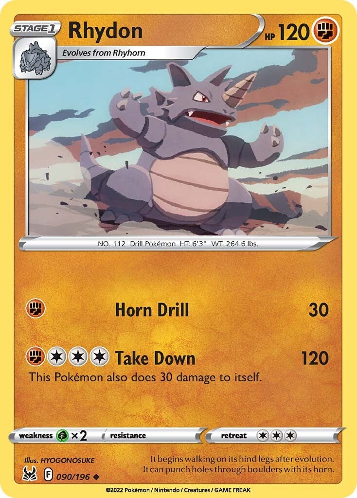 Rhydon (090/196) [Sword & Shield: Lost Origin] | Fandemonia Ltd