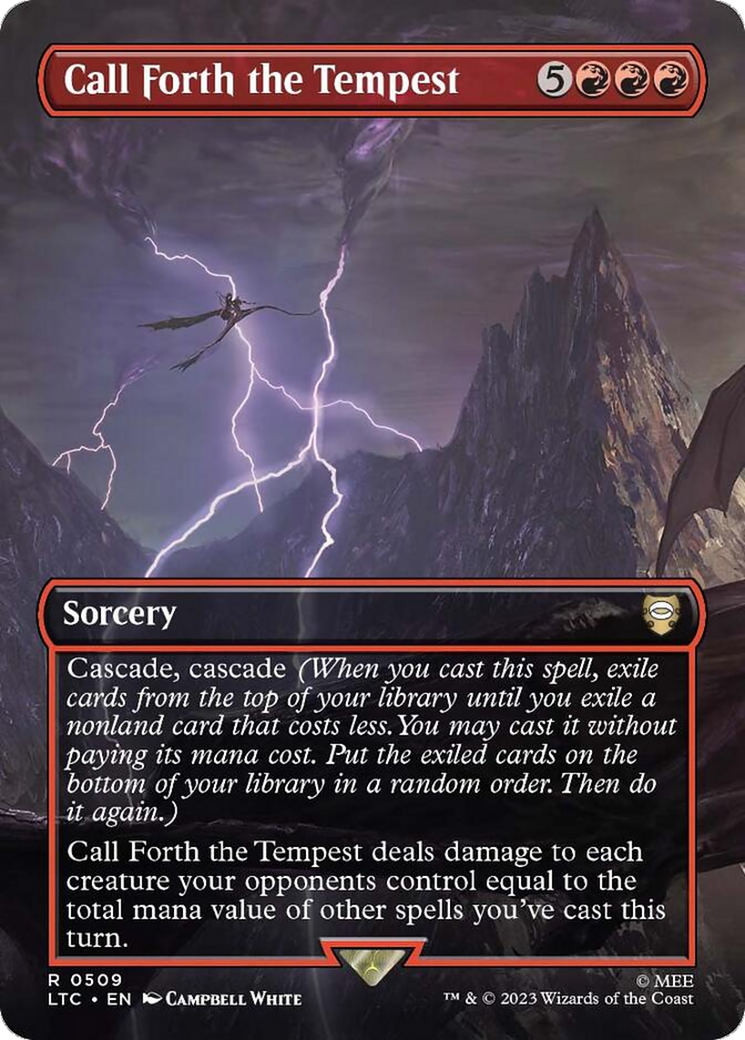 Call Forth the Tempest (Borderless) [The Lord of the Rings: Tales of Middle-Earth Commander] | Fandemonia Ltd
