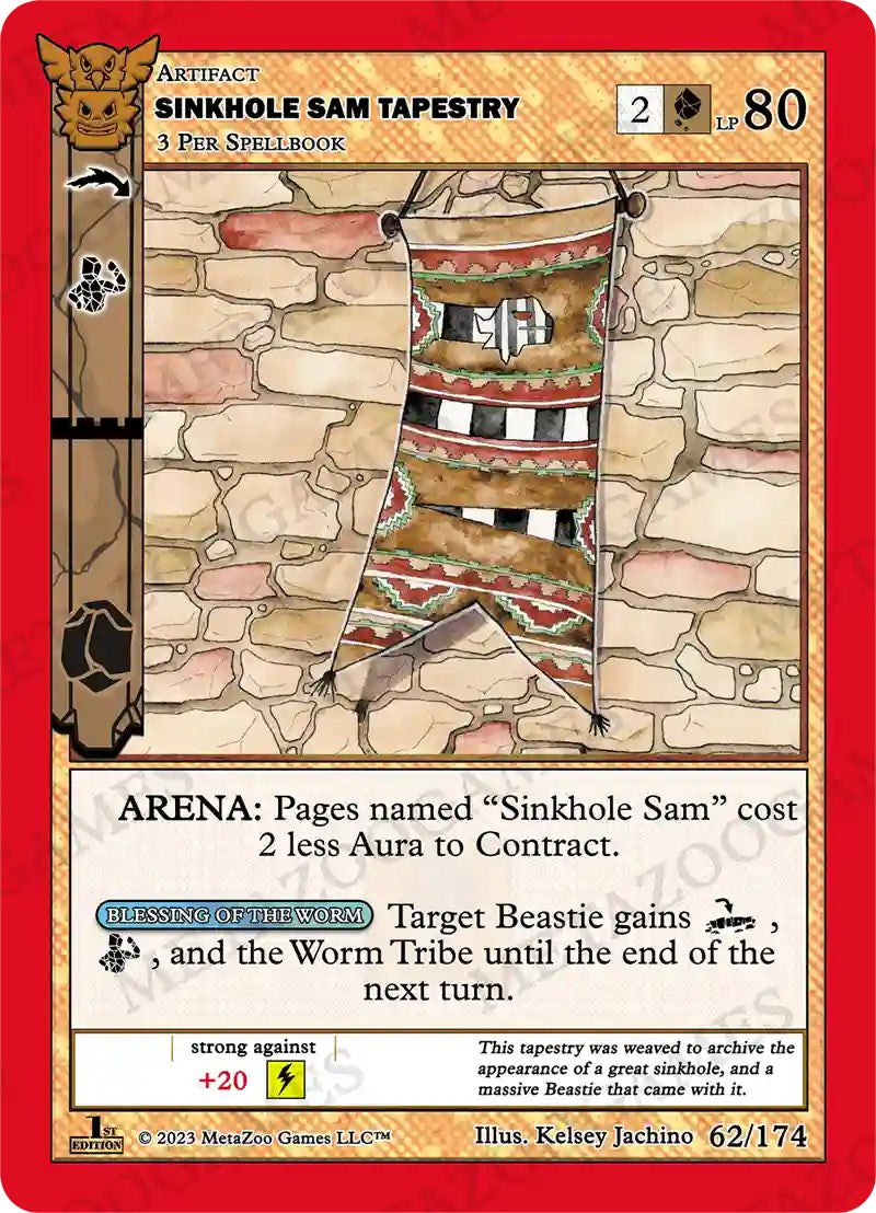 Sinkhole Sam Tapestry [Native: First Edition] | Fandemonia Ltd