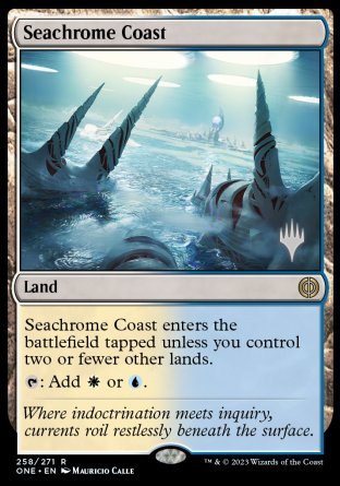 Seachrome Coast (Promo Pack) [Phyrexia: All Will Be One Promos] | Fandemonia Ltd