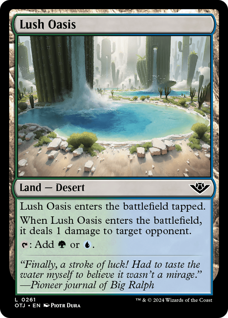 Lush Oasis [Outlaws of Thunder Junction] | Fandemonia Ltd