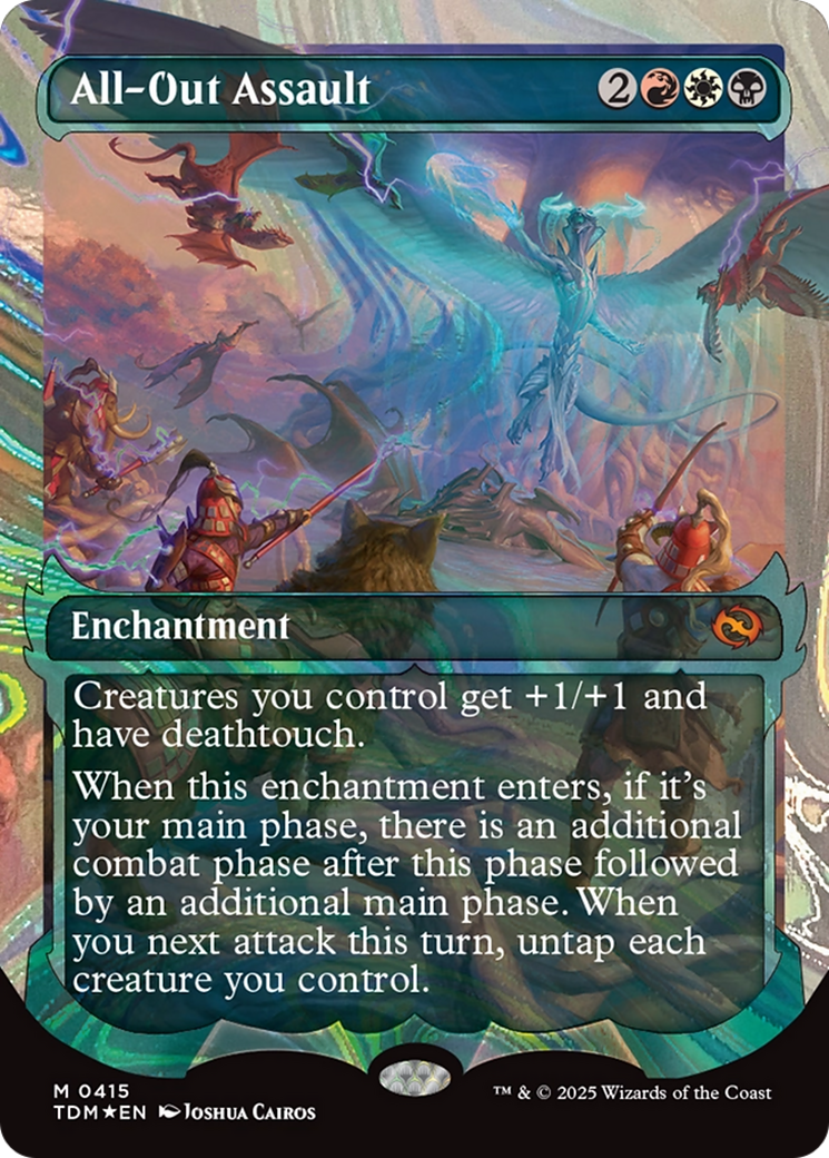 All-Out Assault (Showcase) (Halo Foil) [Tarkir: Dragonstorm] | Fandemonia Ltd