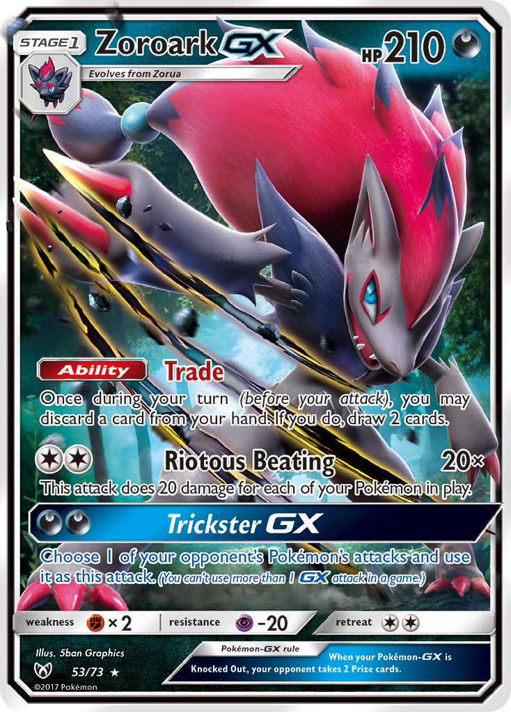 Zoroark GX (53/73) [Sun & Moon: Shining Legends] | Fandemonia Ltd