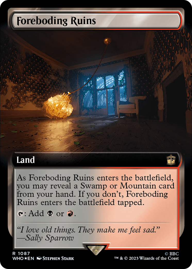 Foreboding Ruins (Extended Art) (Surge Foil) [Doctor Who] | Fandemonia Ltd