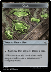 Thopter (0020) // Clue (0017) Double-Sided Token [Murders at Karlov Manor Tokens] | Fandemonia Ltd
