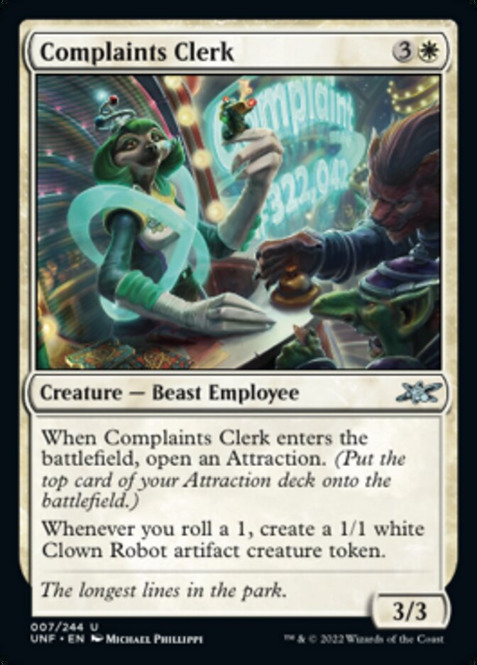 Complaints Clerk [Unfinity] | Fandemonia Ltd