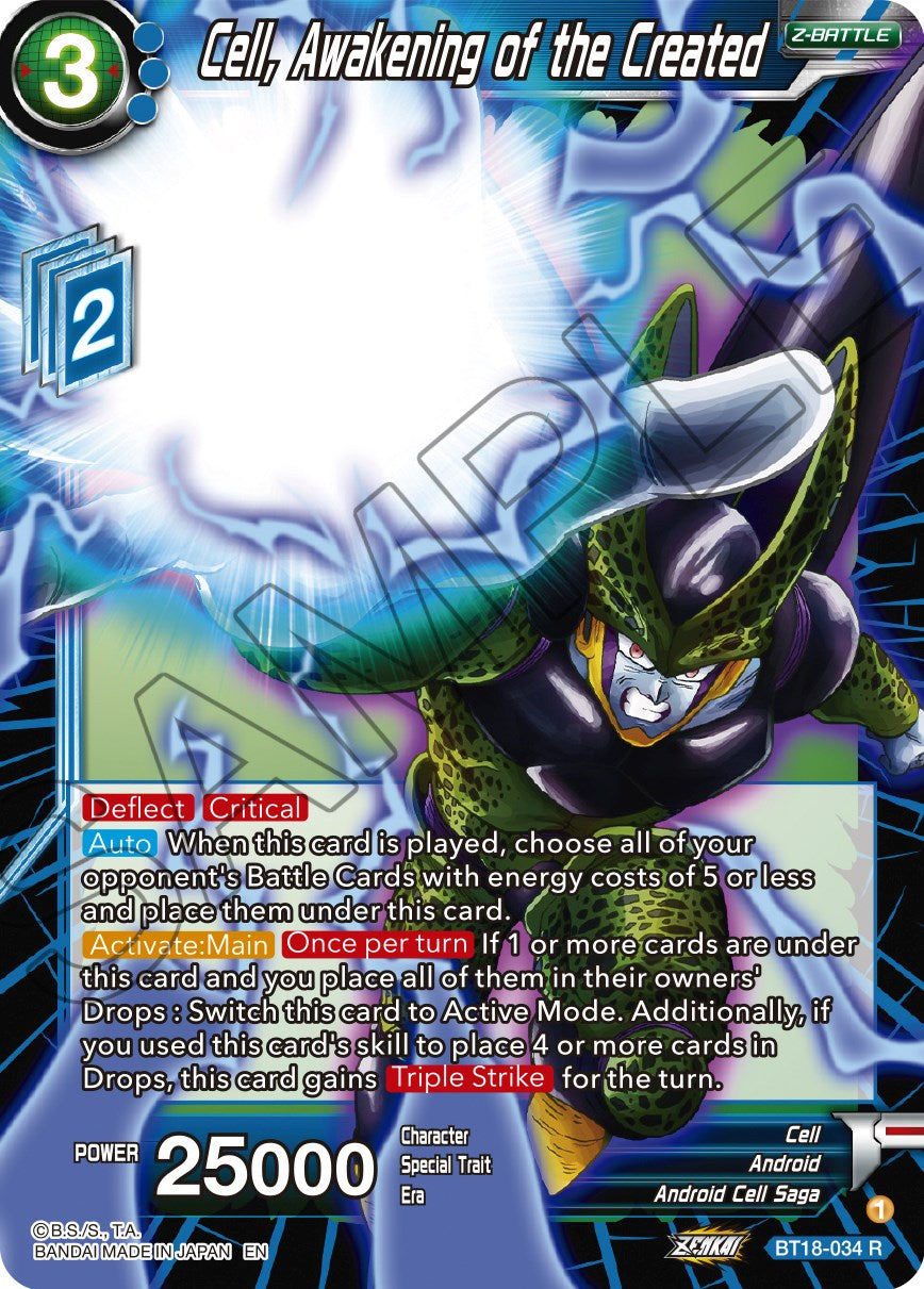 Cell, Awakening of the Created (BT18-034) [Dawn of the Z-Legends] | Fandemonia Ltd