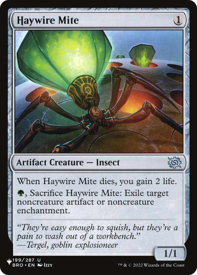 Haywire Mite [The List] | Fandemonia Ltd