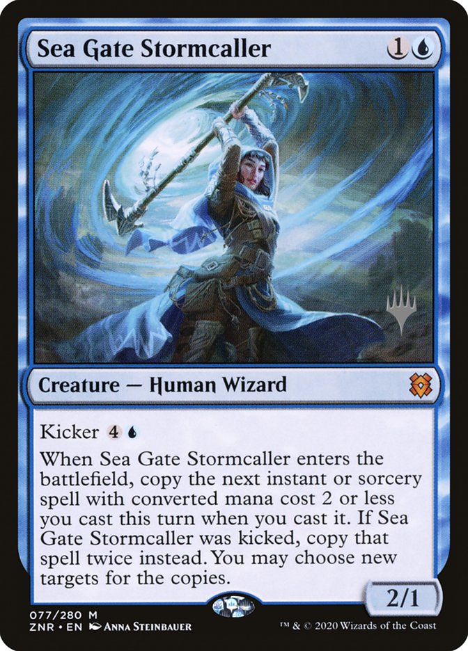 Sea Gate Stormcaller (Promo Pack) [Zendikar Rising Promos] | Fandemonia Ltd