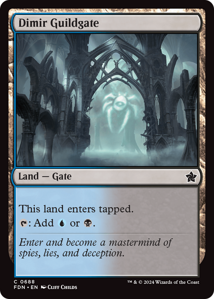 Dimir Guildgate [Foundations] | Fandemonia Ltd