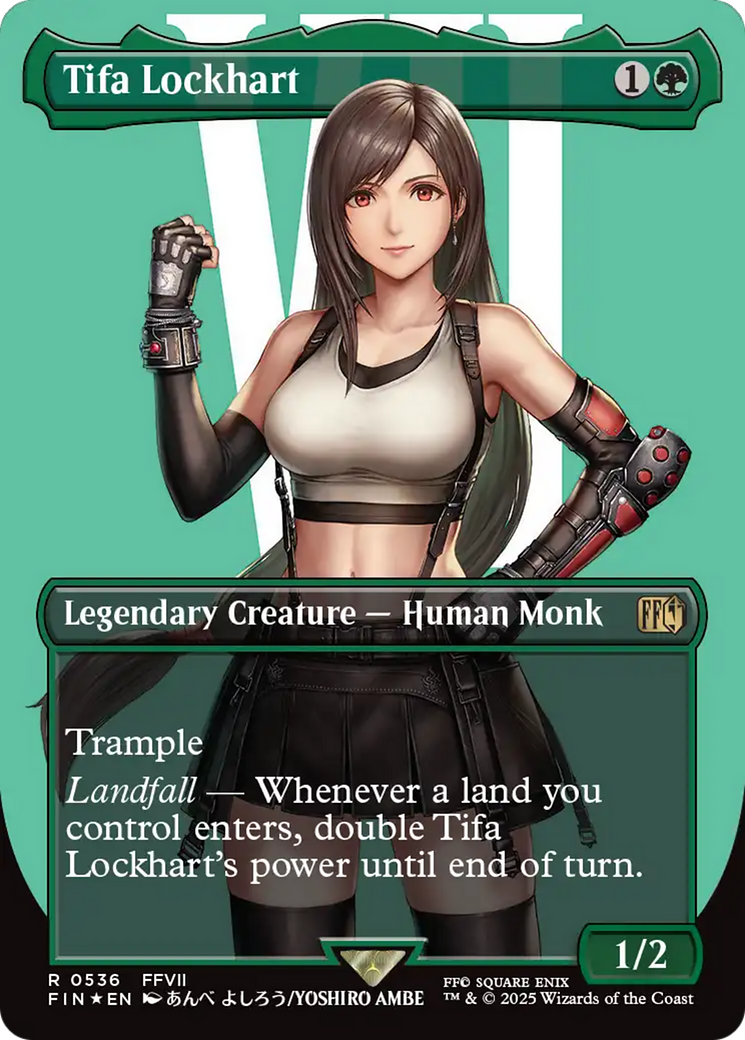Tifa Lockhart (Borderless) (Surge Foil) [FINAL FANTASY] | Fandemonia Ltd