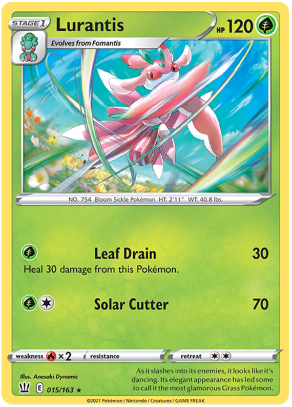 Lurantis (015/163) [Sword & Shield: Battle Styles] | Fandemonia Ltd