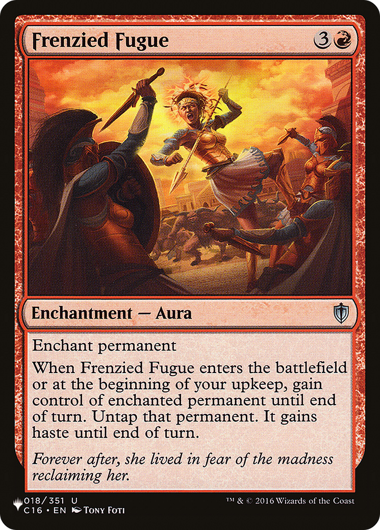 Frenzied Fugue [The List] | Fandemonia Ltd