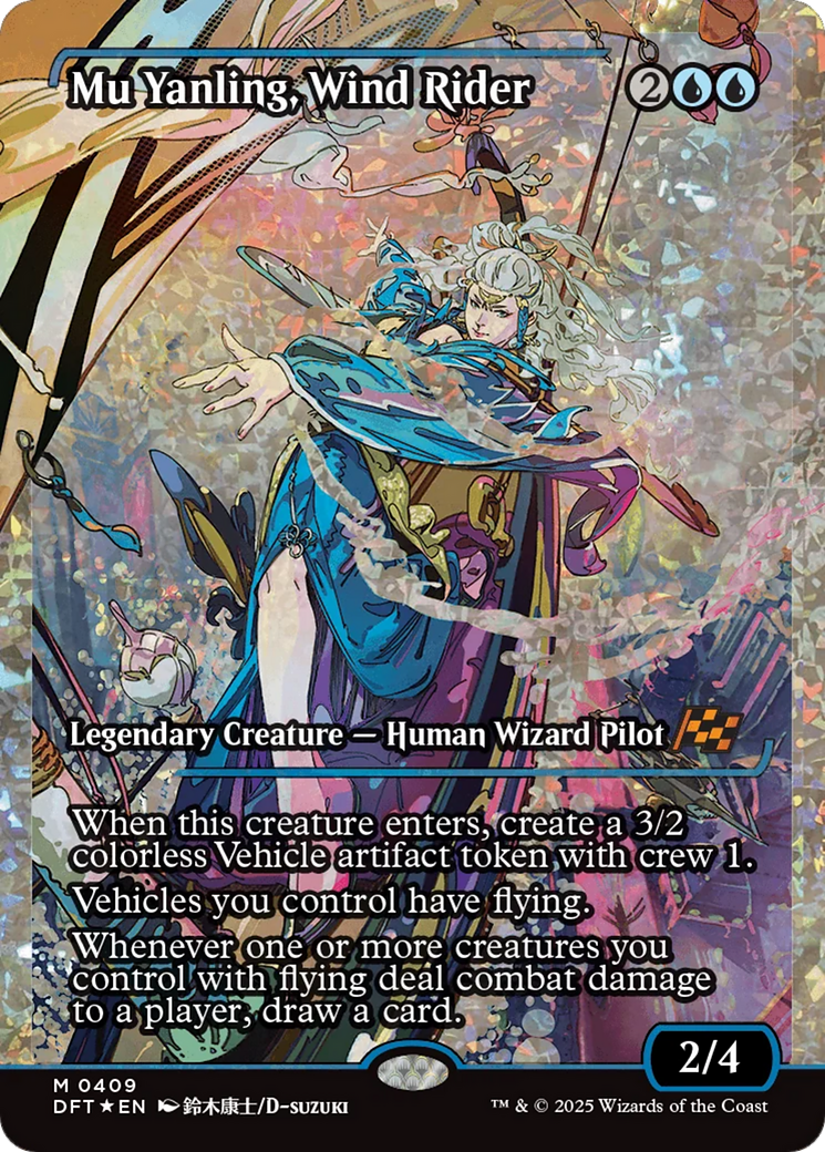 Mu Yanling, Wind Rider (Showcase) (Fracture Foil) [Aetherdrift] | Fandemonia Ltd