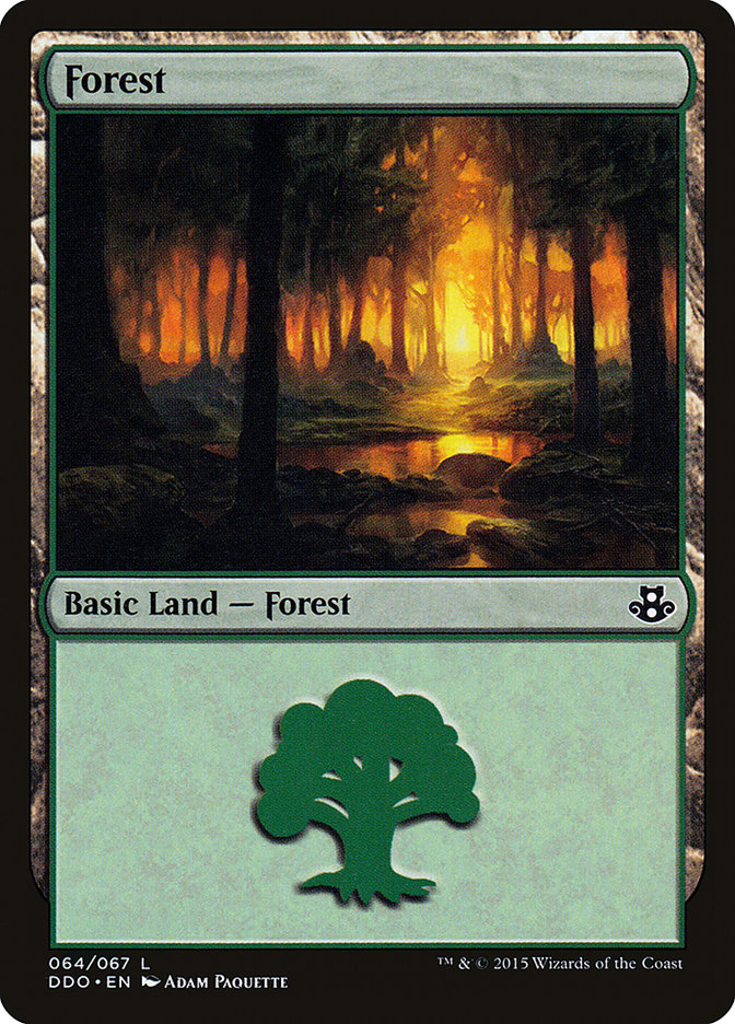 Forest (64) [Duel Decks: Elspeth vs. Kiora] | Fandemonia Ltd