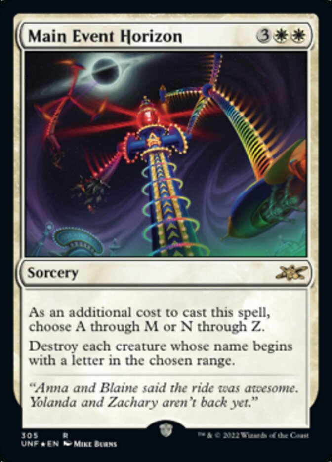 Main Event Horizon (Galaxy Foil) [Unfinity] | Fandemonia Ltd