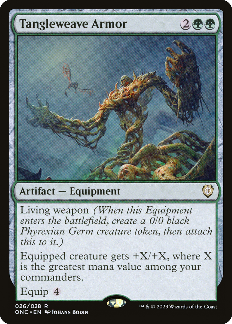 Tangleweave Armor [Phyrexia: All Will Be One Commander] | Fandemonia Ltd
