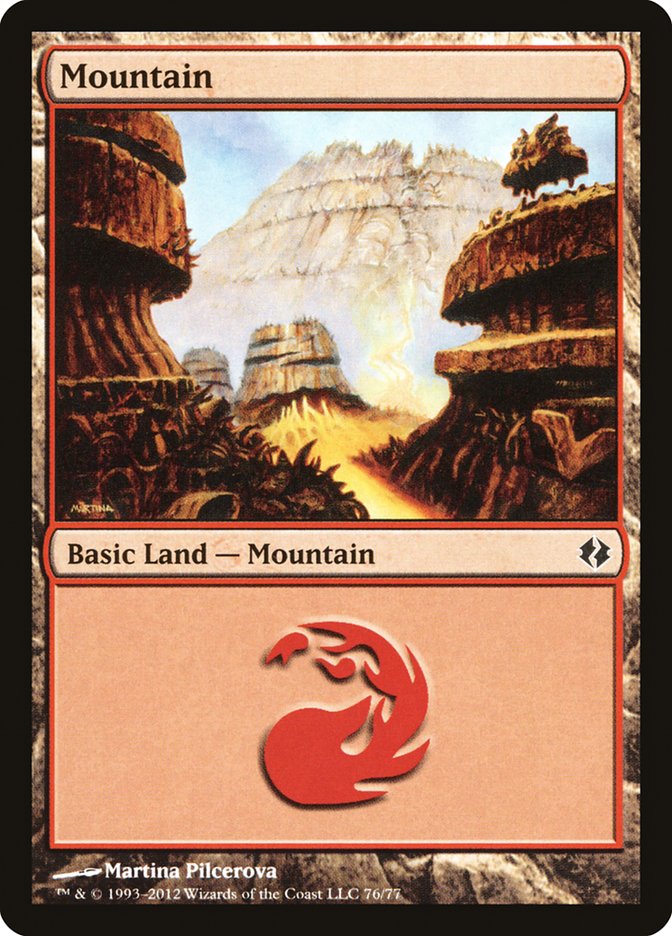 Mountain (76) [Duel Decks: Venser vs. Koth] | Fandemonia Ltd