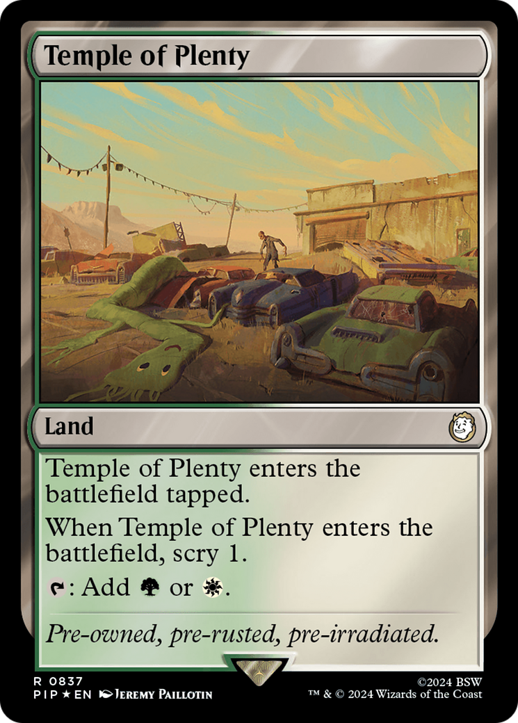 Temple of Plenty (Surge Foil) [Fallout] | Fandemonia Ltd